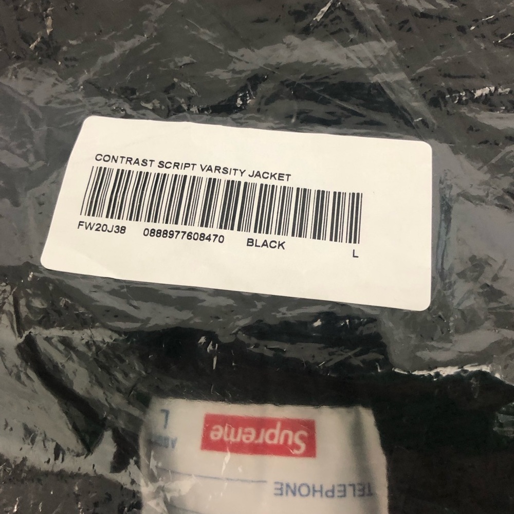 Supreme Contrast Script Varsity Jacket - Picture 5 of 12